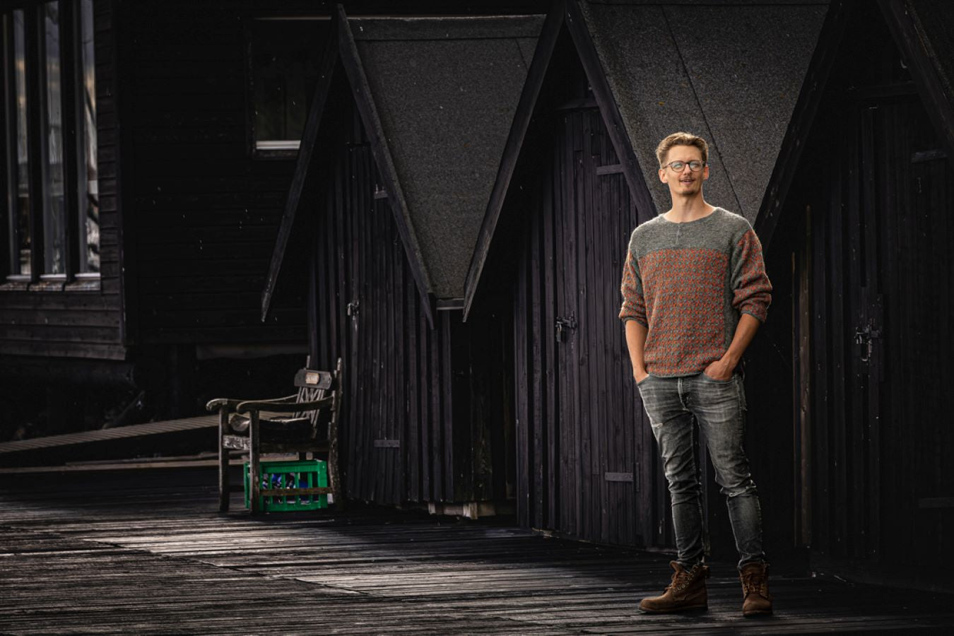 Strik til en Verdensmand. Strikkehæfte med strikkeopskrifter til mænd.