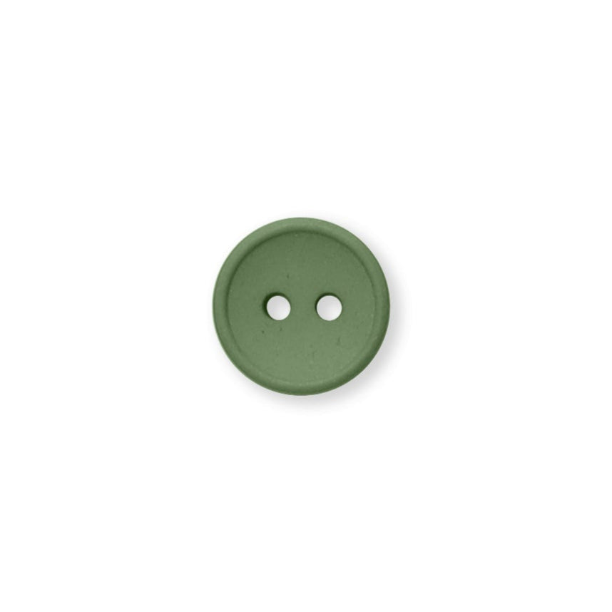 Cotton Button knapper lavet af genanvendt bomuld fra Isager til dit strik Green Tea 13 mm