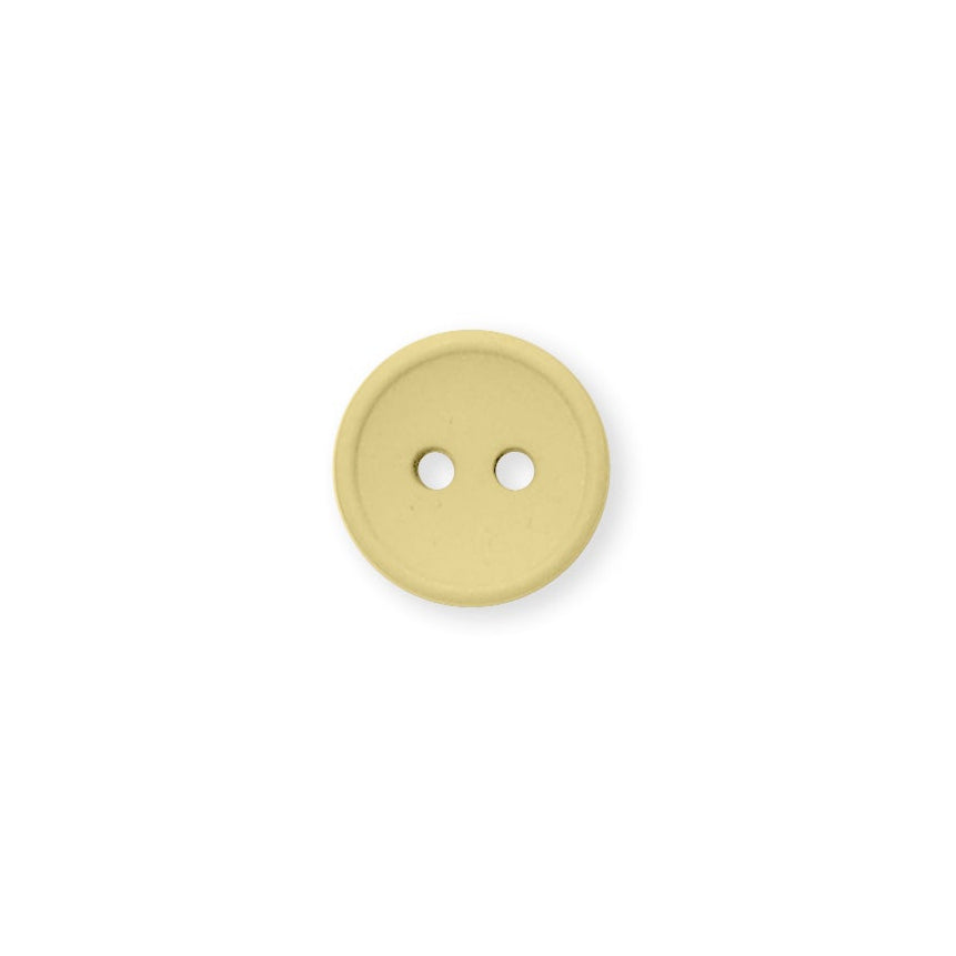 Cotton Button knapper lavet af genanvendt bomuld fra Isager til dit strik Lemon 13 mm