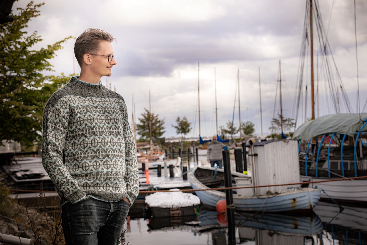 Strik til en Verdensmand. Strikkehæfte med strikkeopskrifter til mænd.