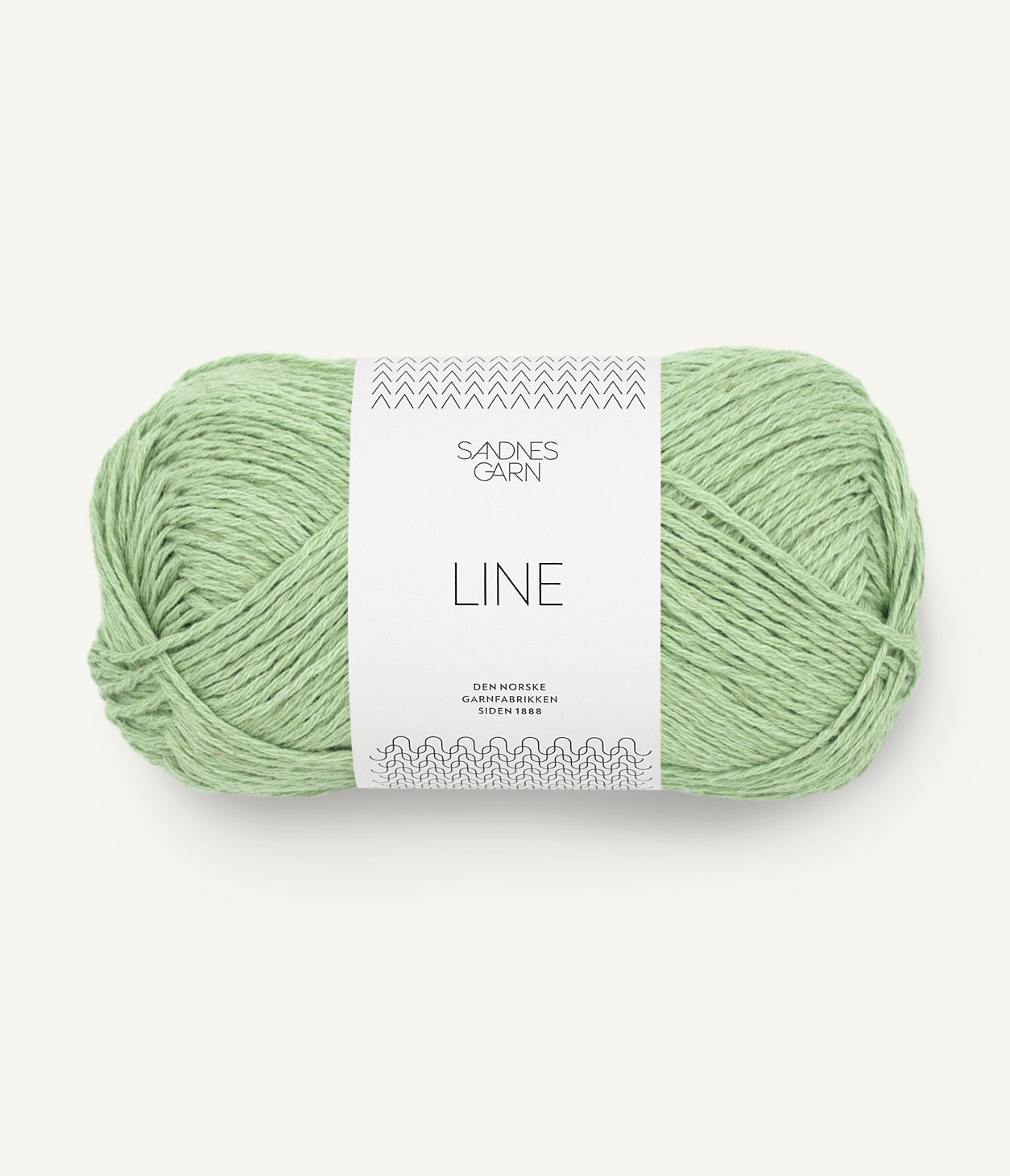 Line - et dejligt blødt sommergarn i bomuld, viskose og hør fra Sandnes til pind 4 mm farve Spring Green