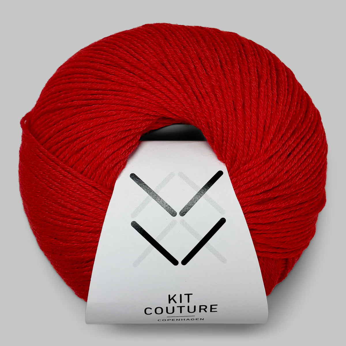 Sommergarner - her vises Wool Cotton fra Kit Couture i farven Rød