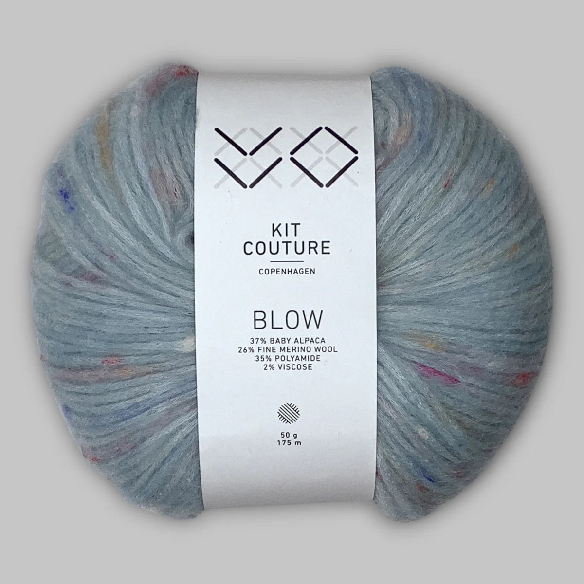Blow garn fra Kit Couture med tweed effekt farve mint