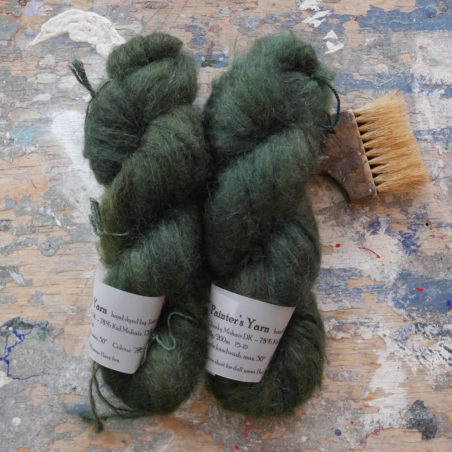 Chunky Mohair DK - håndfarvet fra Painter's Yarn