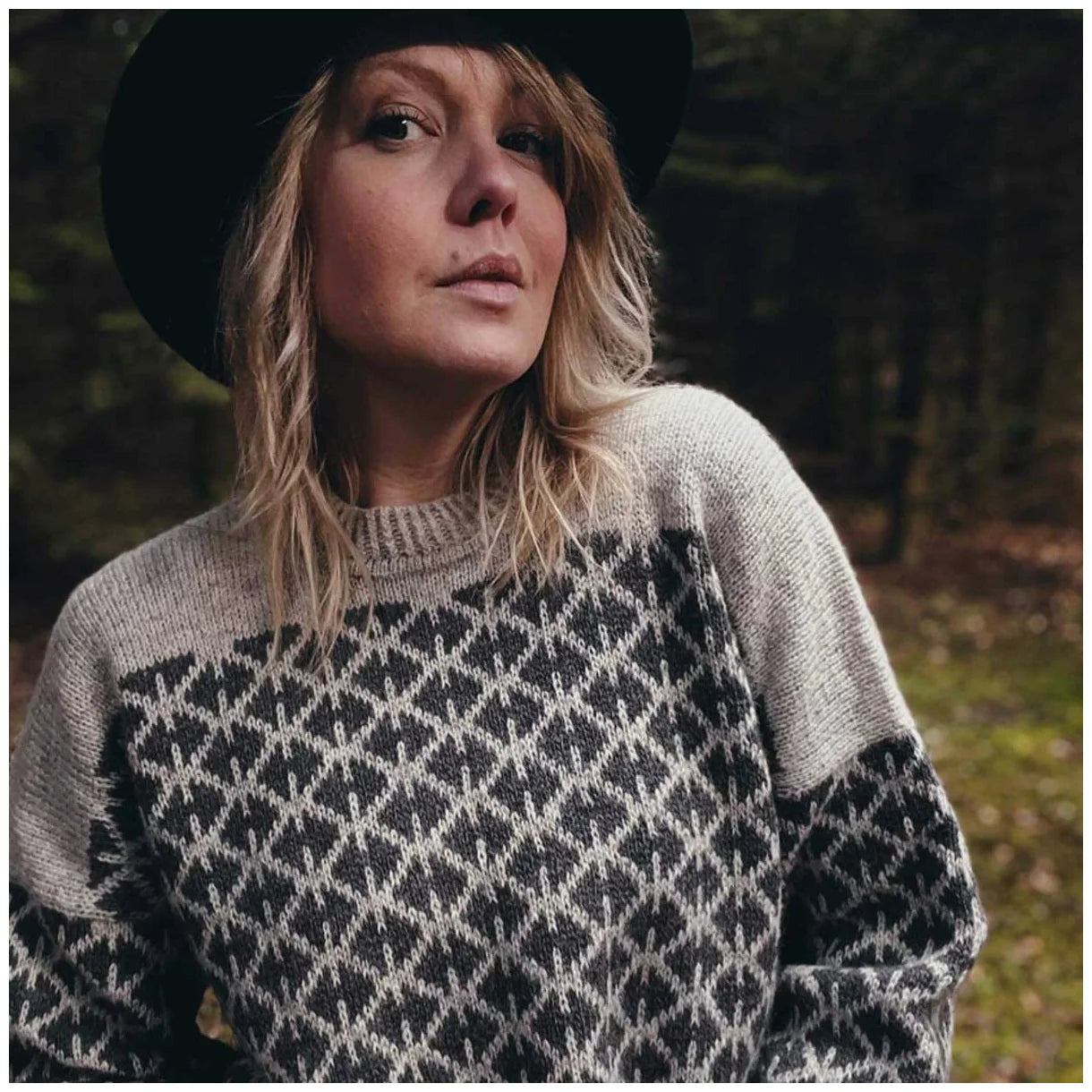 Strikkekit til Aase Sweater - Isager Archives kollektion