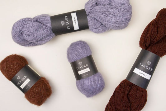 Garn til Anni Beanie: Isager Spinni og Isager Soft Fine