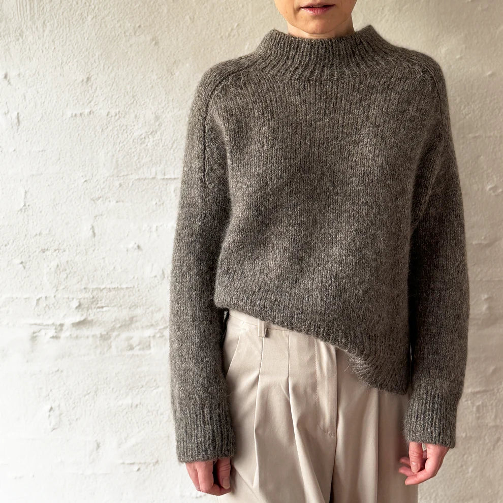 Garnpakke til Arches Sweater af Odd Row, med originalgarnet Alpaca3 og Silk Mohair fra Isager.