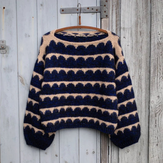 Garnpakke til Robinia Sweater af Anne Ventzel i originalgarn fra Isager