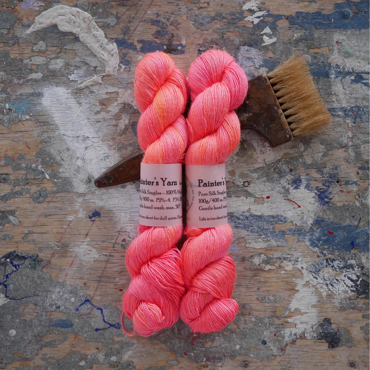 Pure Silk Singles - håndfarvet fra Painter's Yarn