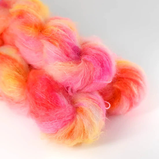 Håndfarvet Fat Mohair fra Sysleriget