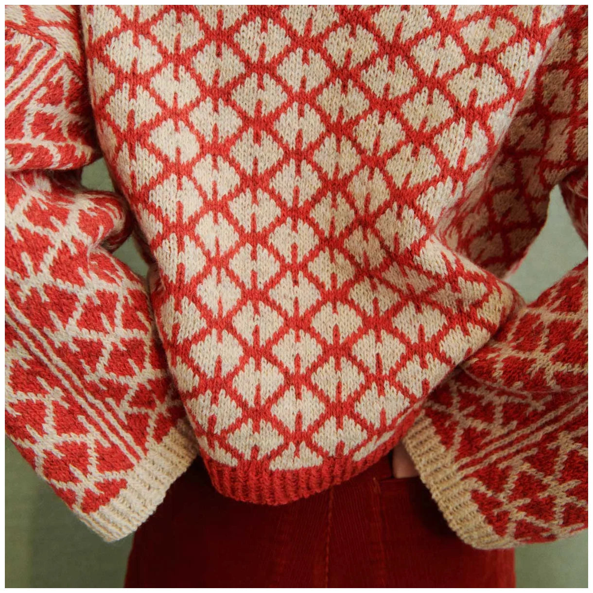 Strikkekit til Aase Sweater - Isager Archives kollektion