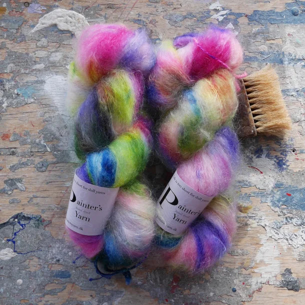 Chunky Mohair DK - håndfarvet fra Painter's Yarn