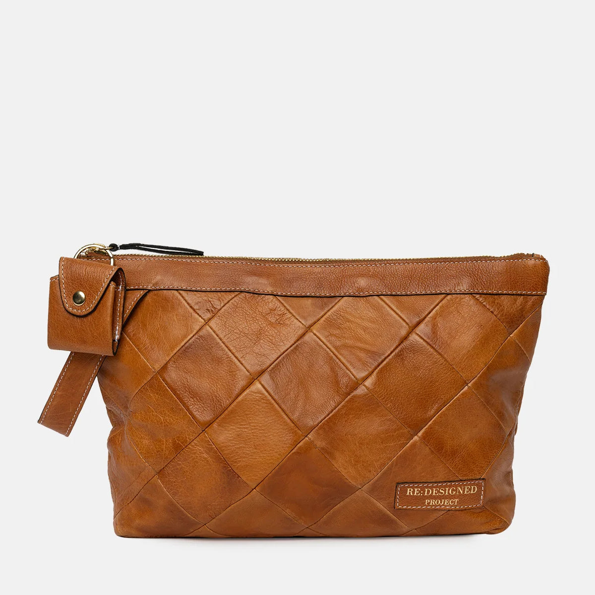 Project 3 & 17 mellem strikkeclutch med håndledsrem