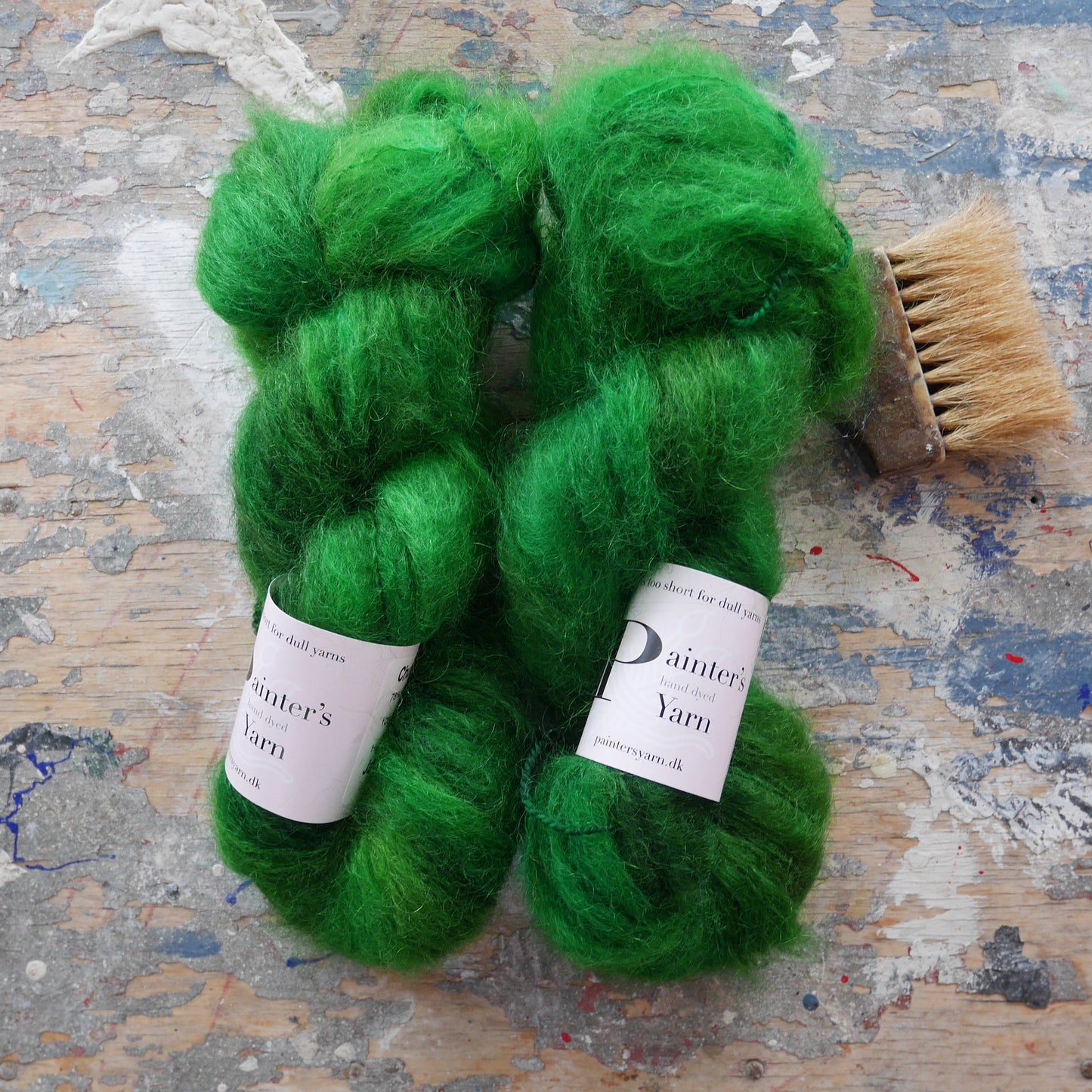 Chunky Mohair DK - håndfarvet fra Painter's Yarn