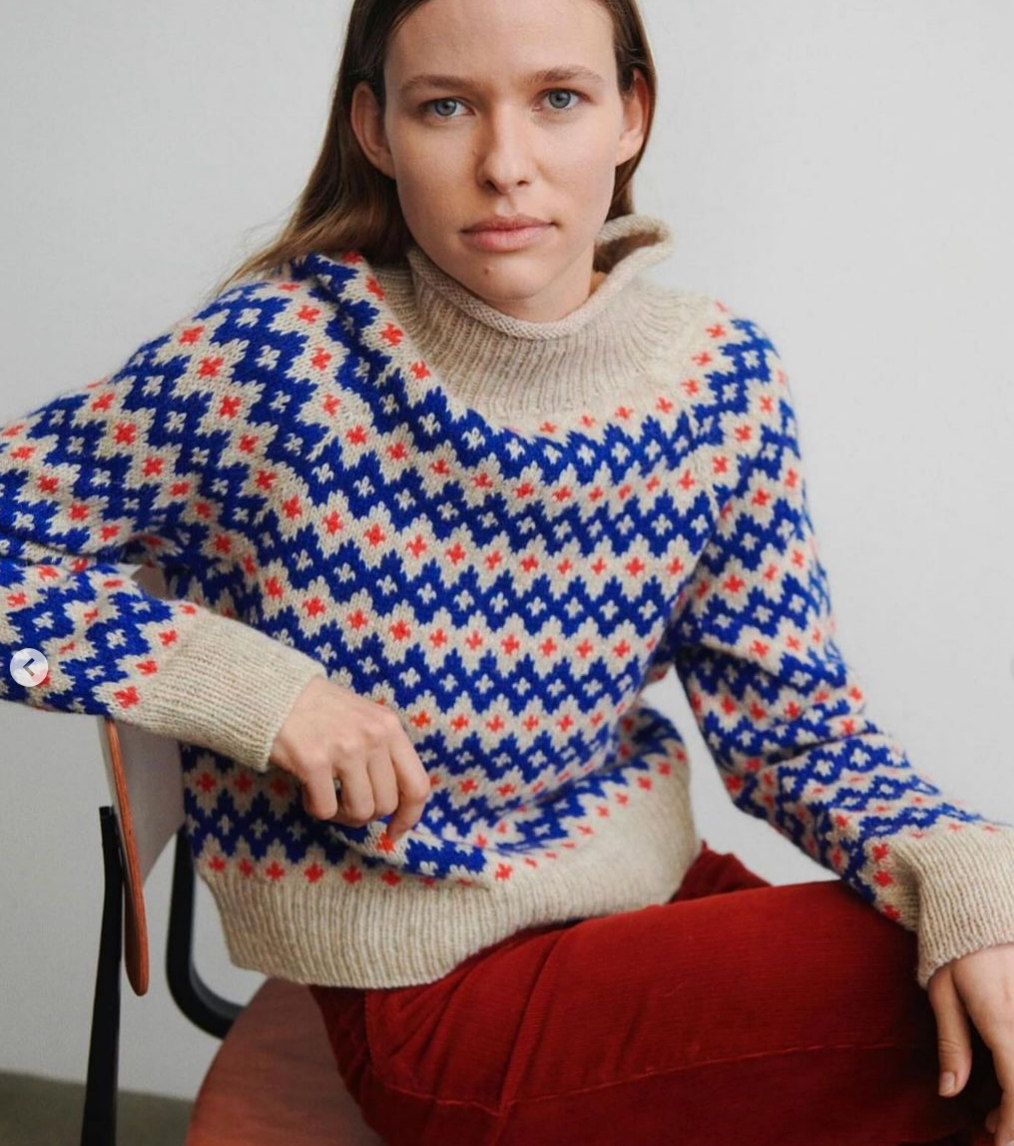 Garnpakke til Inge Sweater - Isager Archives kollektion