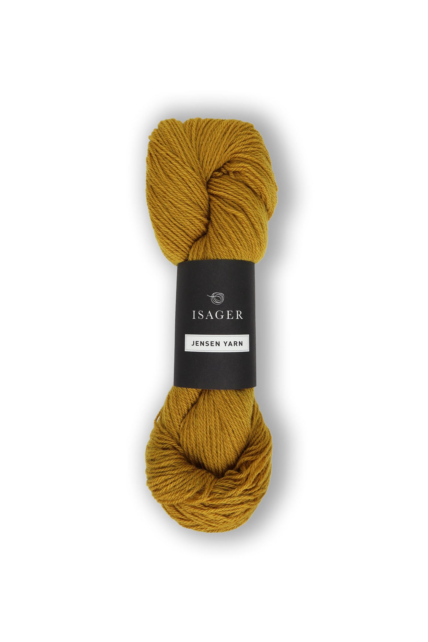 Jensen Yarn fra Isager er et lækkert uldgarn til en pind 4-5 mm, strikkefasthed ca. 20 m. Eller ca. 16 m strikket sammen med en silk mohair.