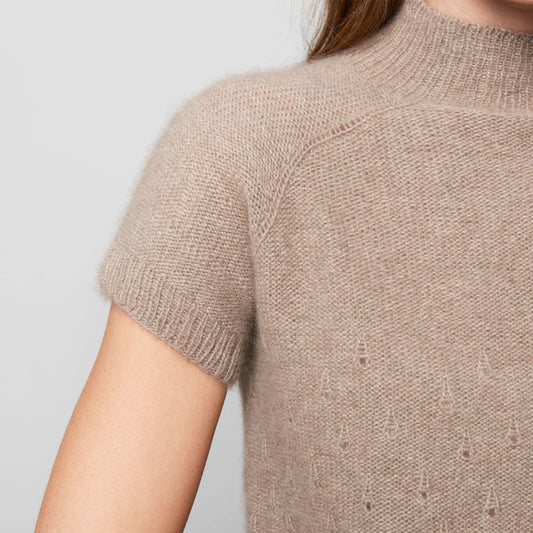 Strikkekit til Fugloy T-shirt i cashmere