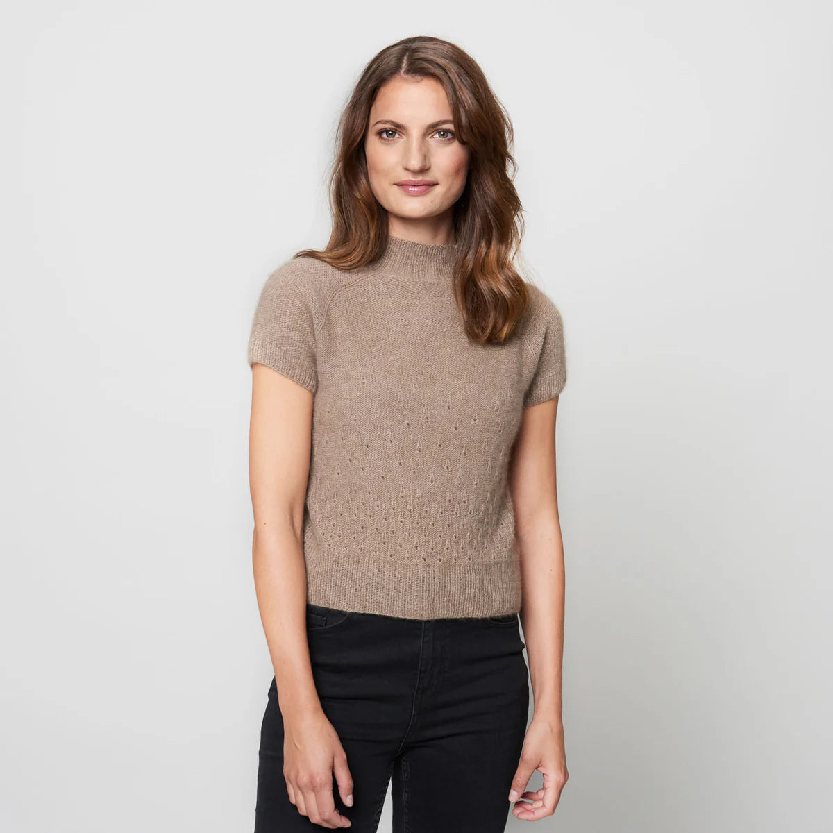 Strikkekit til Fugloy T-shirt i cashmere