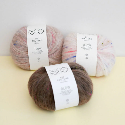Blow garn fra Kit Couture med tweed effekt