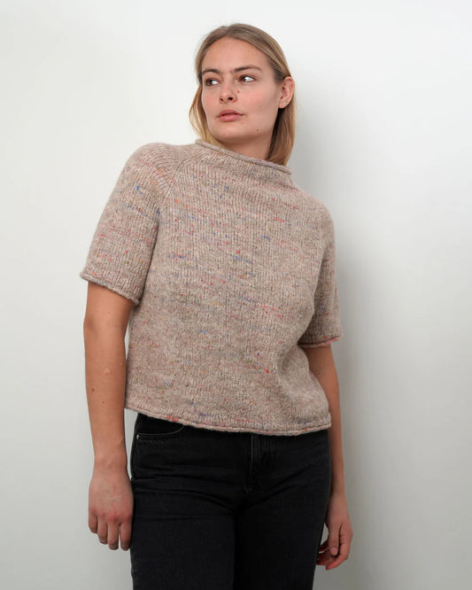 Strikkekit til Letholm T-shirt (Begynder)