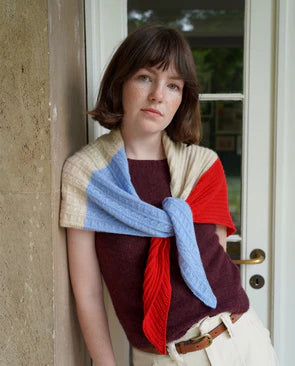 Sandoy Sjal strikkekit i cashmere fra Kit Couture - køb det hos Knit Garden