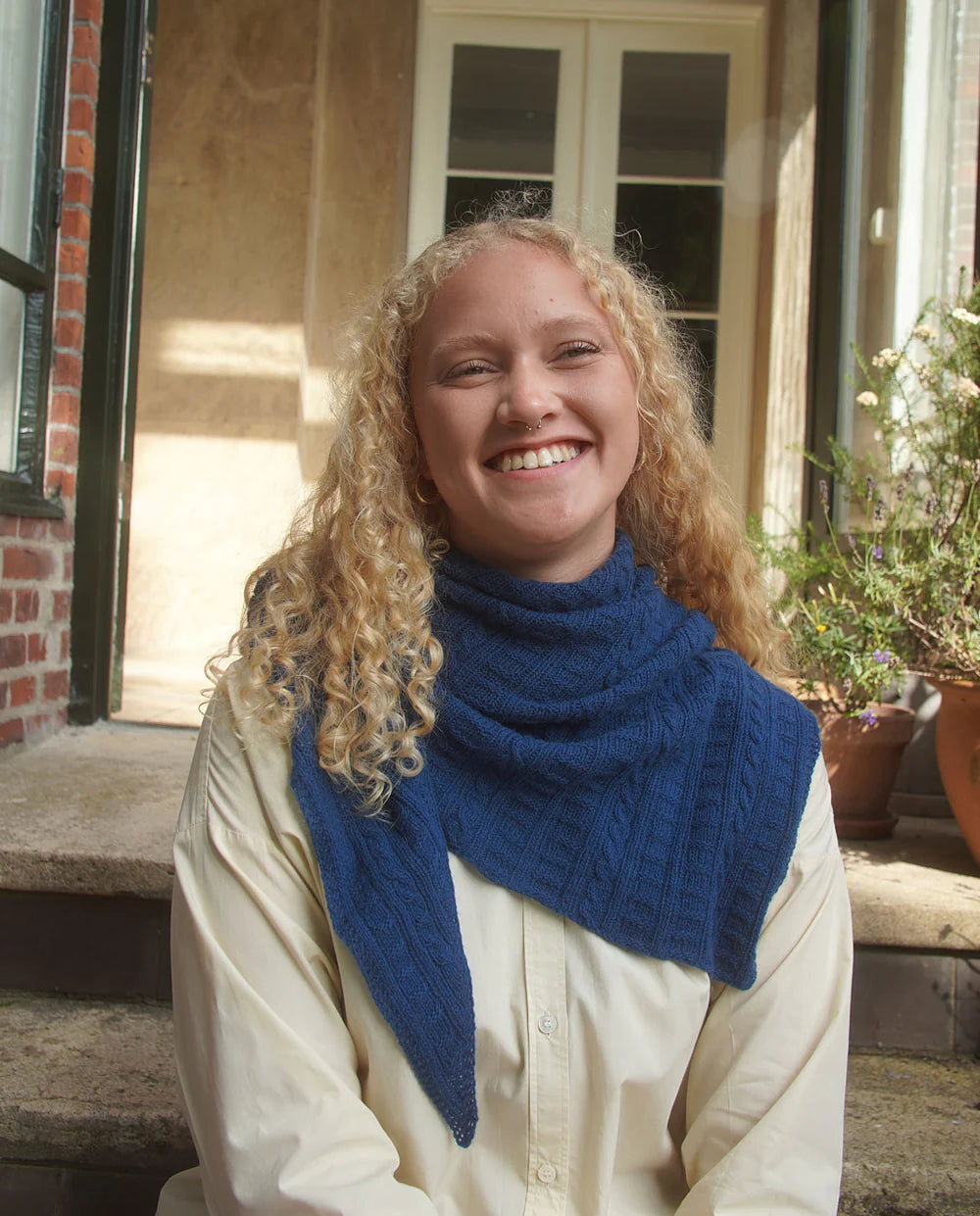 Sandoy Sjal strikkekit i cashmere fra Kit Couture - køb det hos Knit Garden