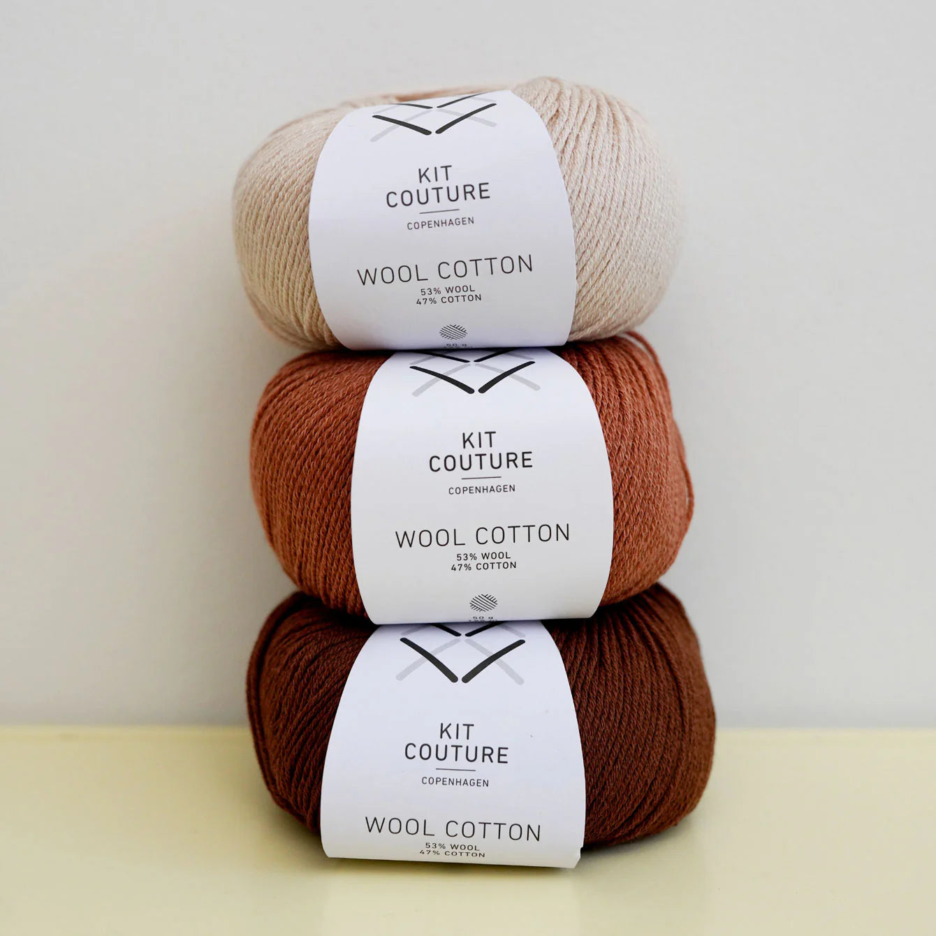 Wool Cotton fra Kit Couture - et dejligt blødt garn med merinould og bomuld