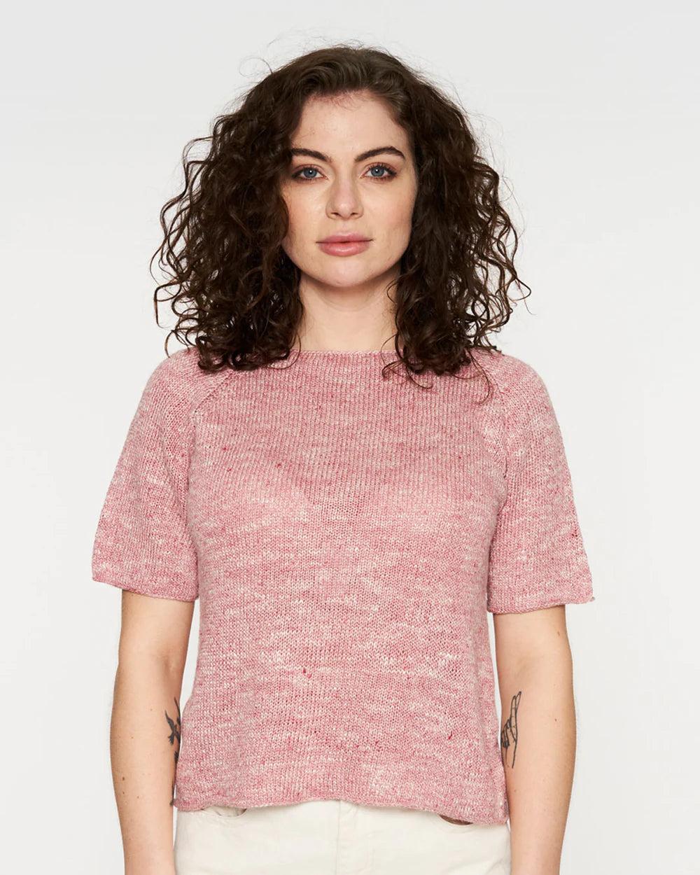 Strikkekit til Selaö t-shirt fra Kit Couture i rød