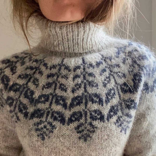 Kristtjørn Sweater af Hanne Rimmen strikket i Lettlopi