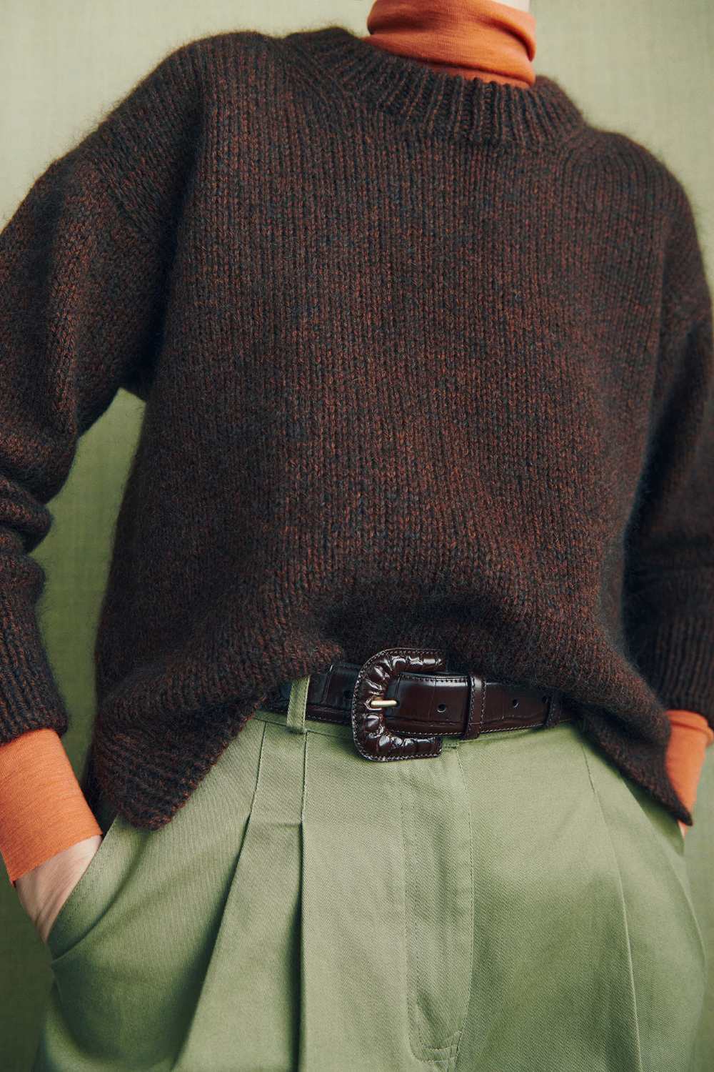 Strikkeopskrift til Otti Sweater af Helga Isager i Jensen Yarn og Silk Mohair