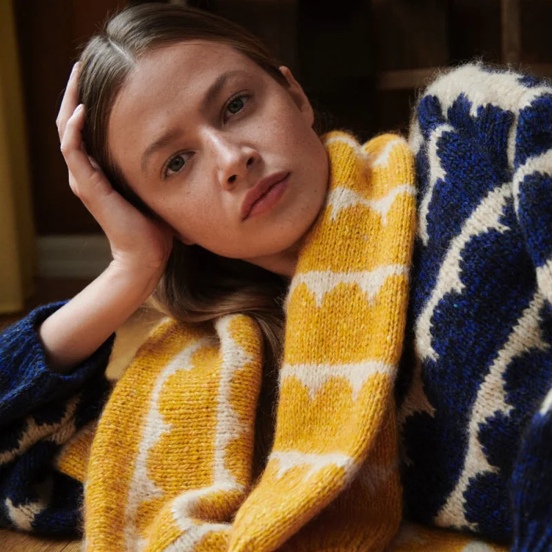 Garnpakke til Robinia Sweater af Anne Ventzel i originalgarn fra Isager