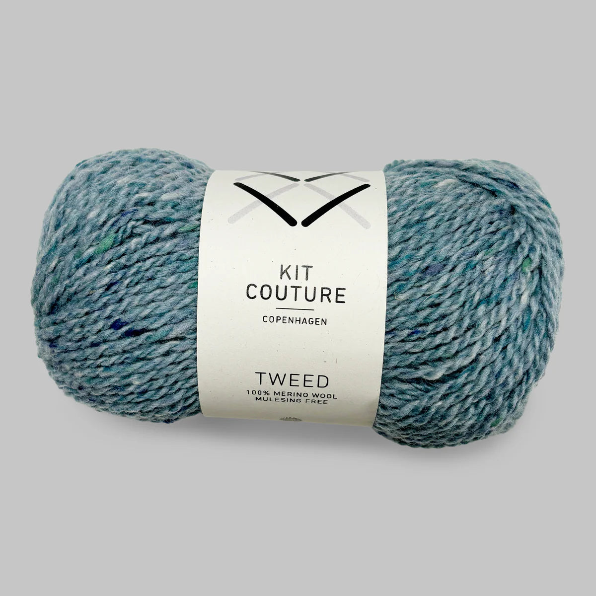 Tweed Garn fra Kit Couture er et sprødt og blødt merino uldgarn fra Kit Couture