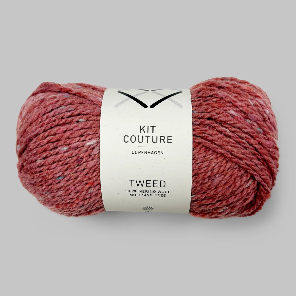 Tweed Garn fra Kit Couture er et sprødt og blødt merino uldgarn fra Kit Couture