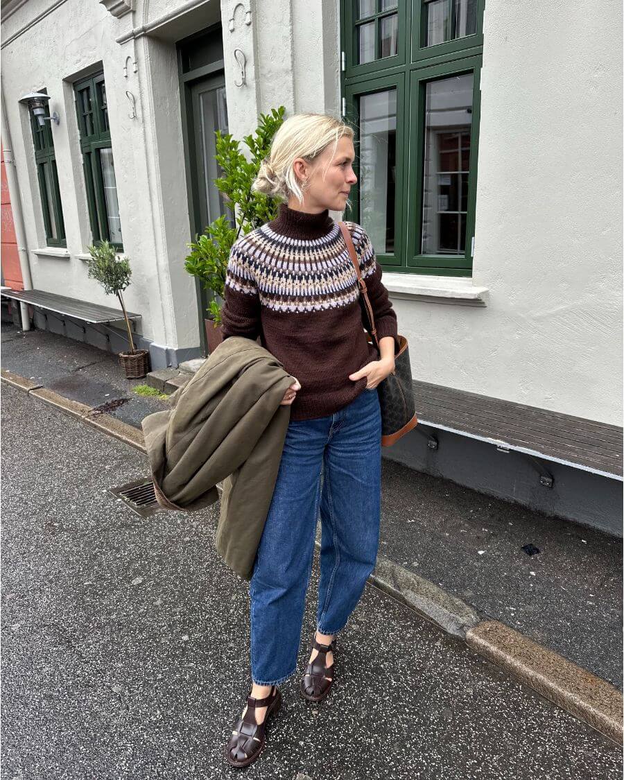 Strikkekit til Celeste Sweater fra PetiteKnit