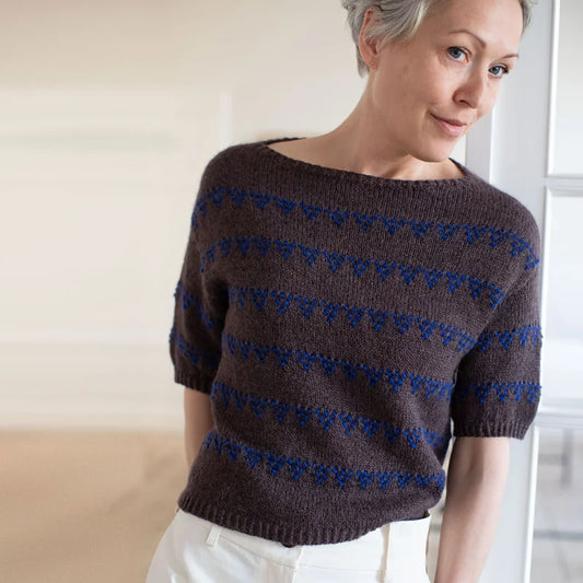 Garnpakke til Grape Tee af Anne Ventzel i originalgarn fra Isager