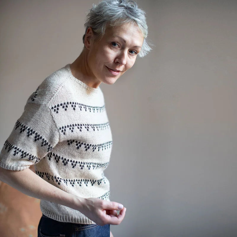 Garnpakke til Grape Tee af Anne Ventzel i originalgarn fra Isager
