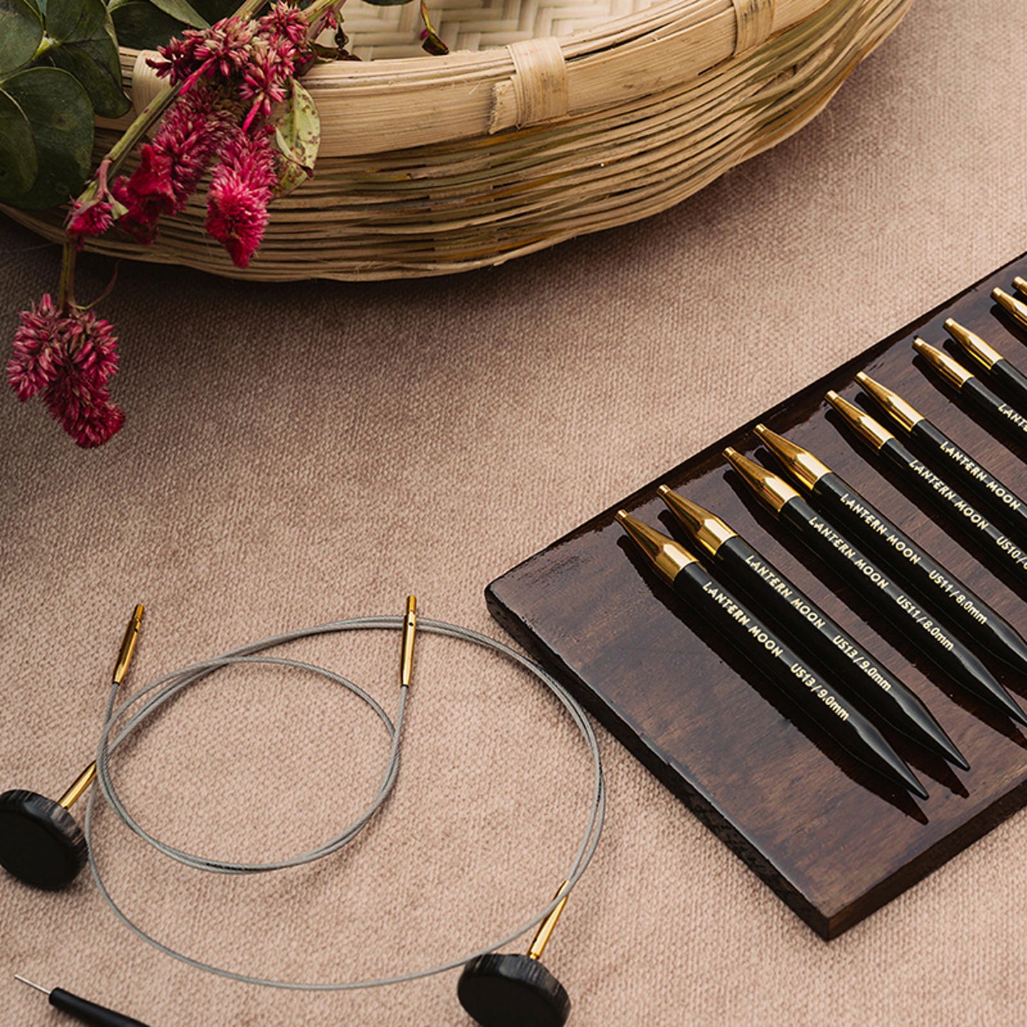 Udskiftelige pindespidser i ibenholt fra Lantern Moon