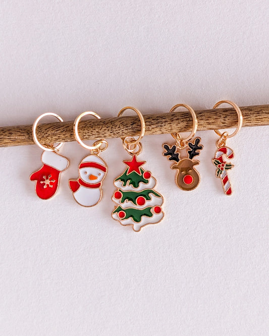 Maskemarkører med jul til dit strikketøj fra Hello Kim