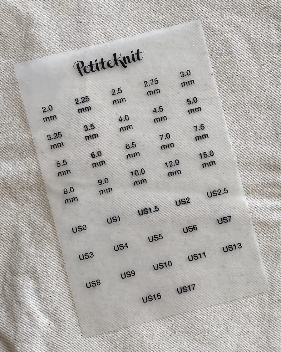 Strygemærker til Knitters Needle Cases