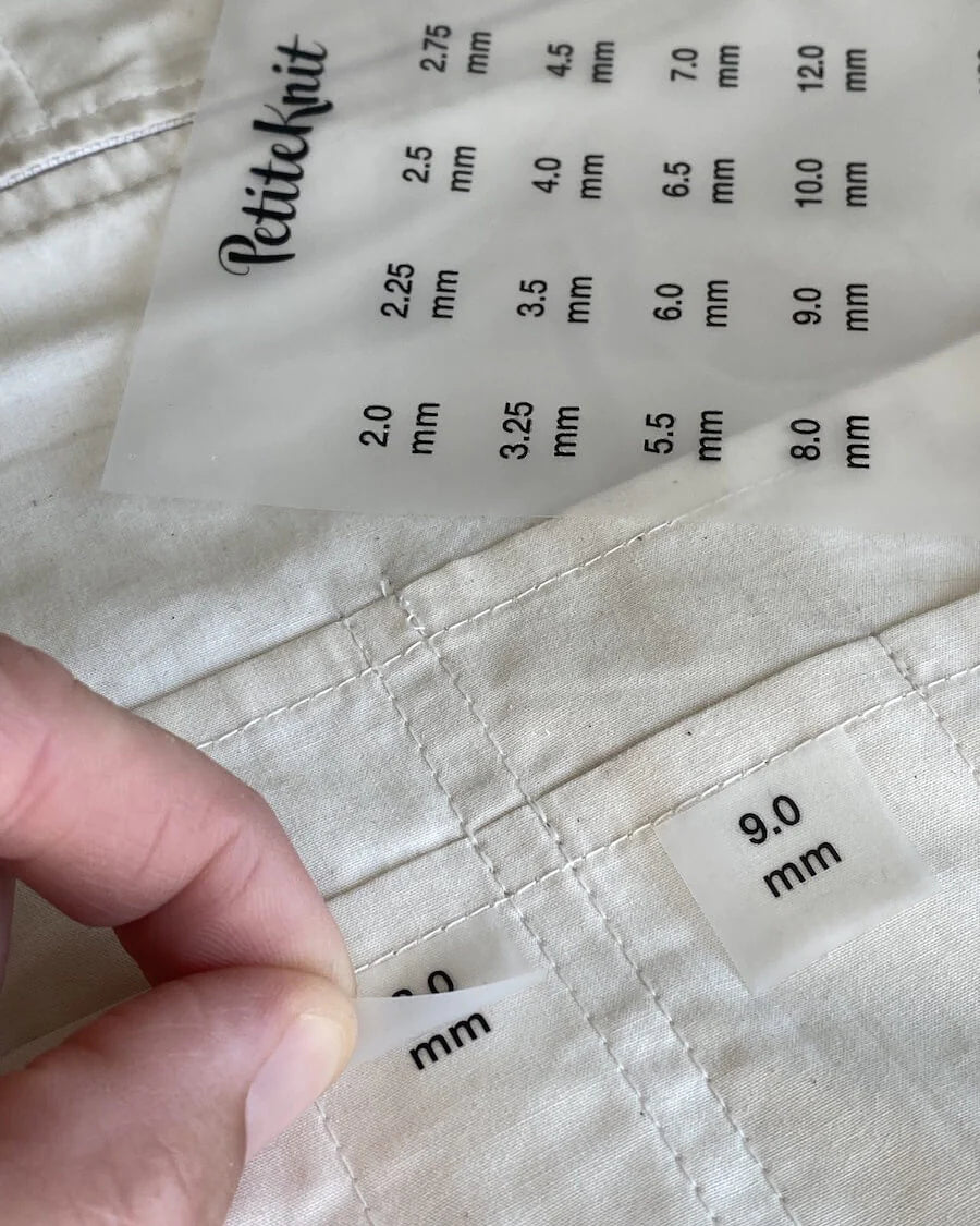 Strygemærker til Knitters Needle Cases