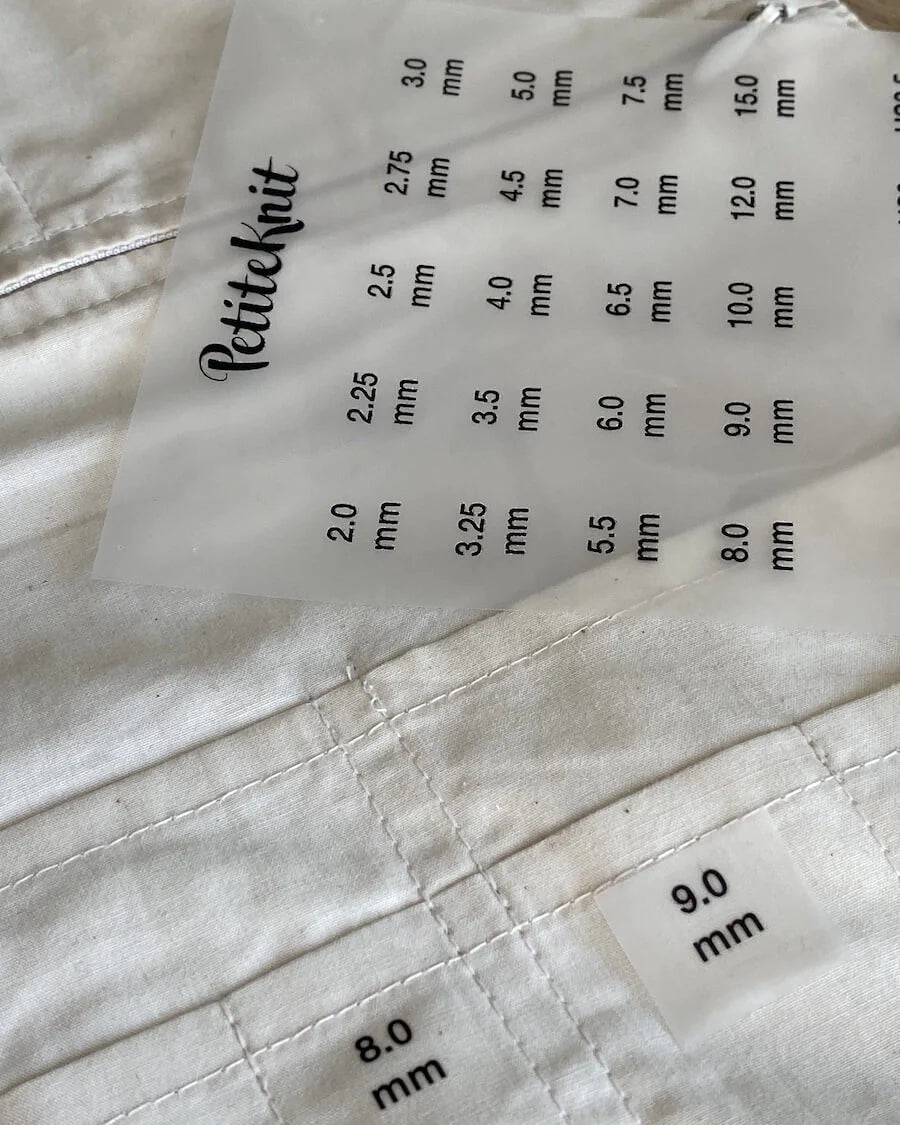 Strygemærker til Knitters Needle Cases
