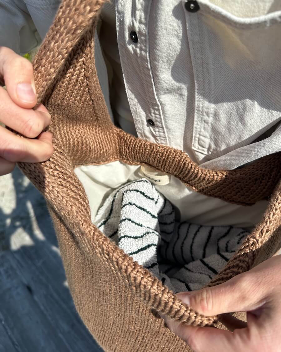 For til stor Terrazzo Bag af PetiteKnit