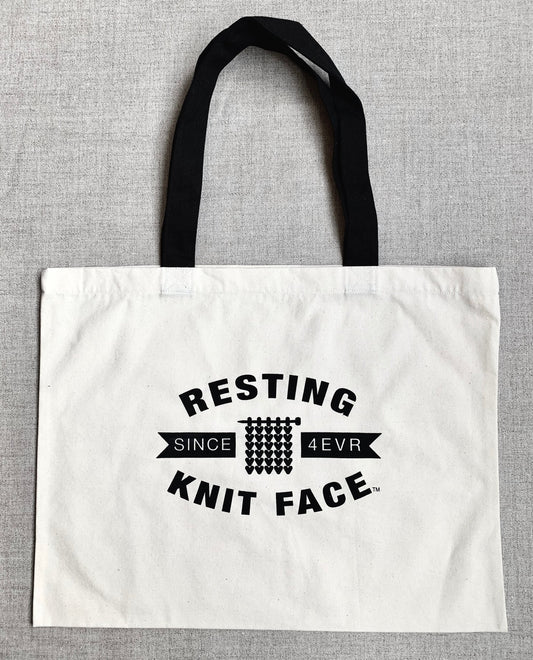 Westknits Resting Knit Face Tote Bag