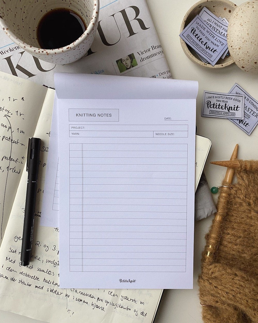 Knitting Notes blok A5
