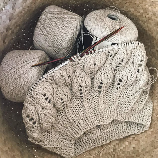 Bomulin - et skønt rustikt hør og bomuldsgarn fra Isager