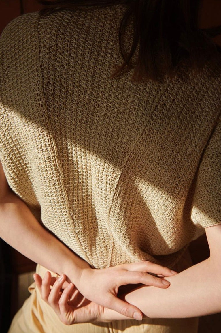 Garnpakke Sand Summer Cardi - Isager Breeze kollektion af Helga Jona