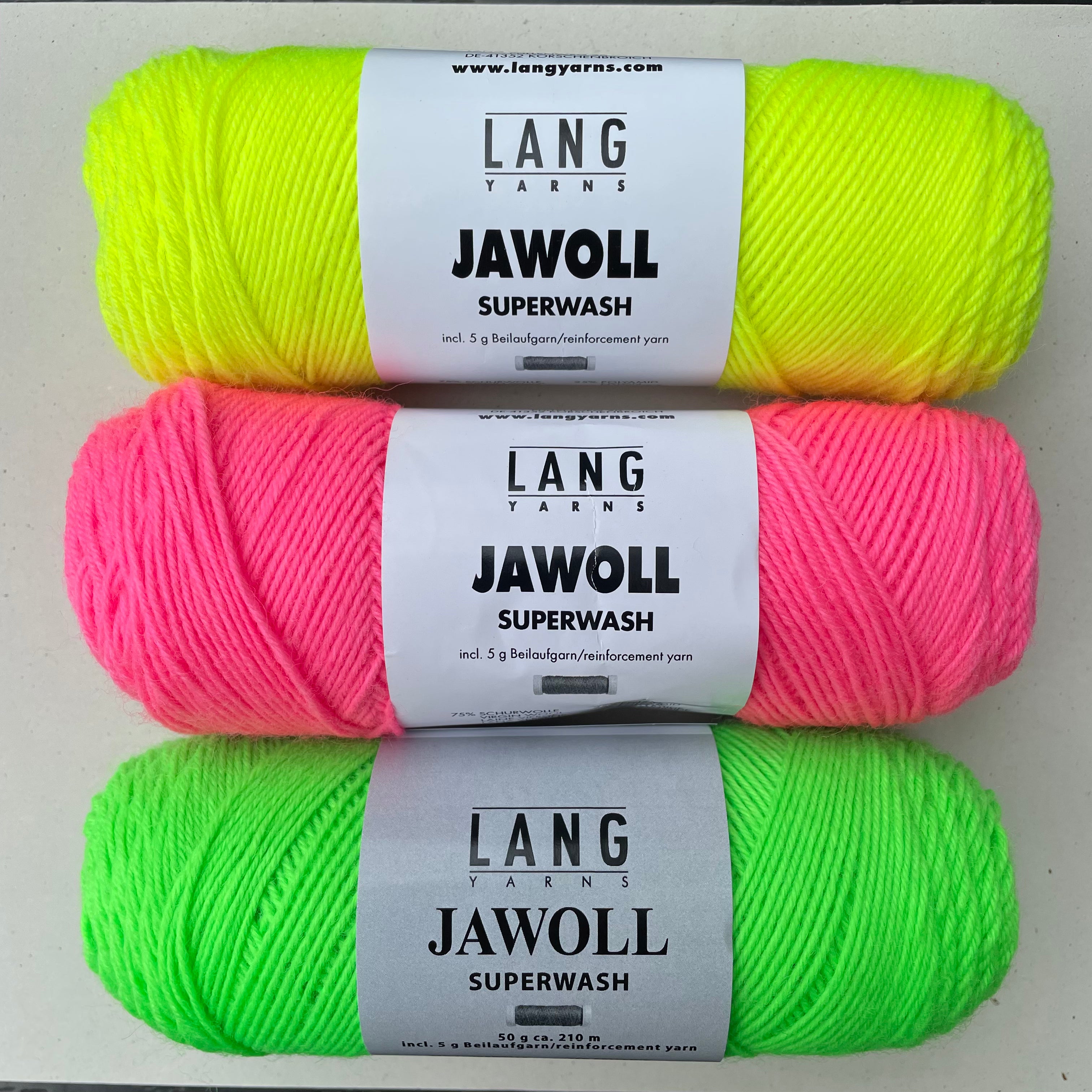 Jawoll i smukke neonfarver Lang – KnitGarden.dk