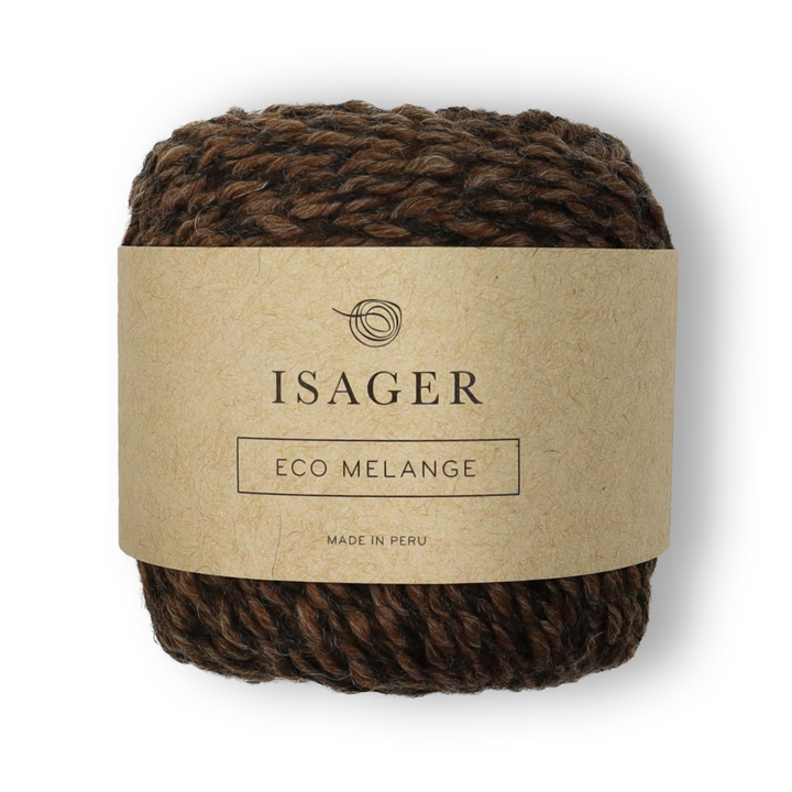 Eco Melange fra Isager er et utroligt blødt garn med en smuk melering. Garnet er ufarvet og består af 80% baby alpakka og 20% merino uld