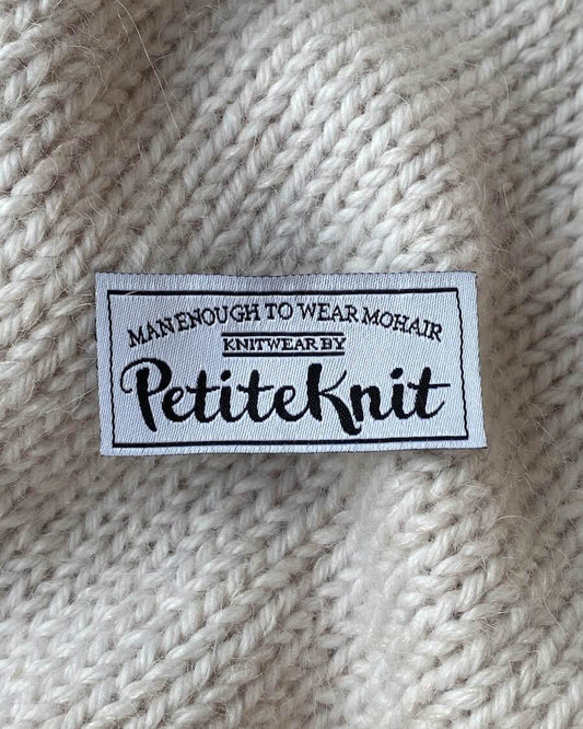 Petiteknit label til at sy på dit strik