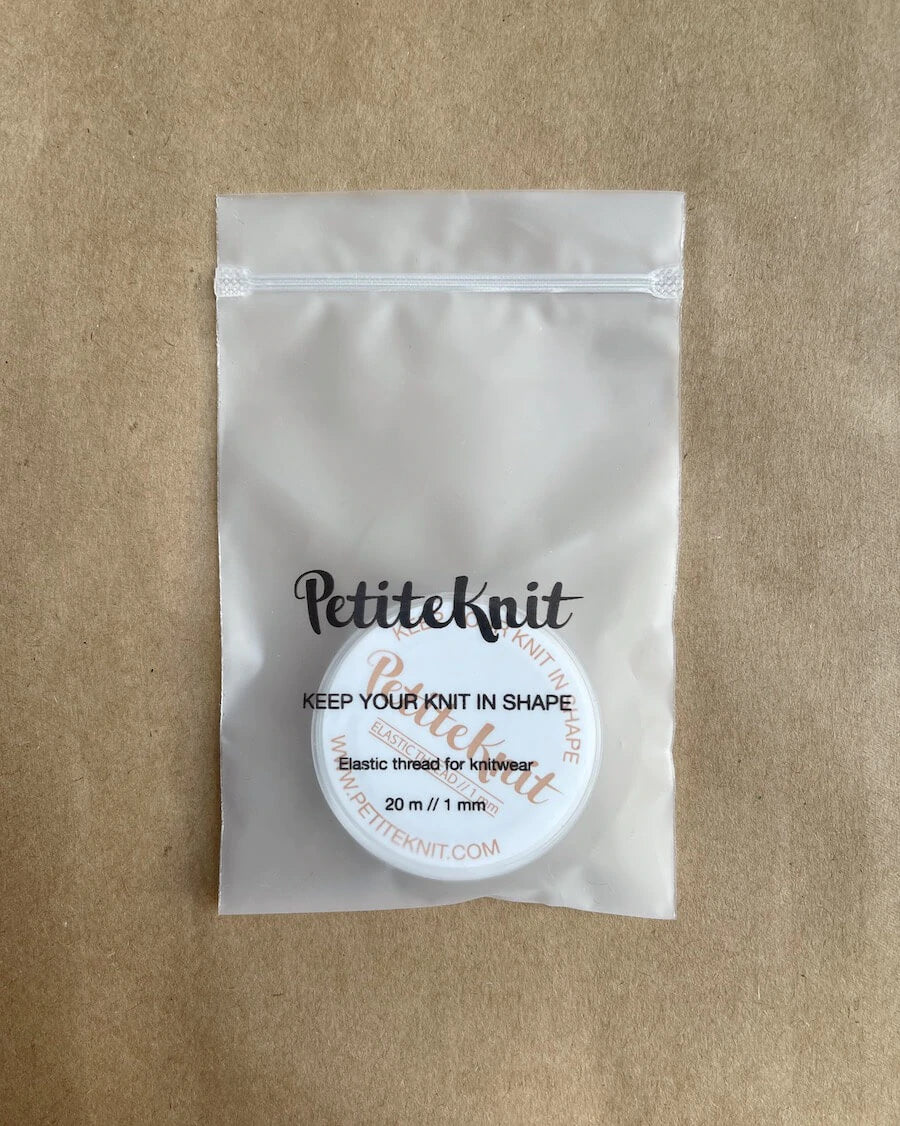 "Keep Your Knit In Shape" - Strikkeelastik fra PetiteKnit